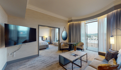 One Bedroom Beverly Suite with Balcony and View 3D Model