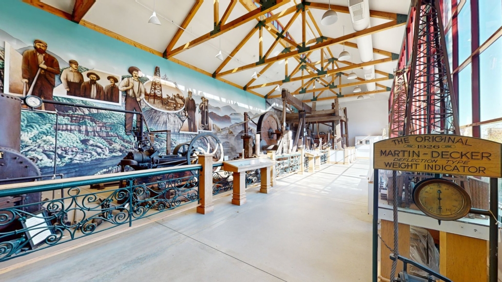 Gallery space with measured dimensions